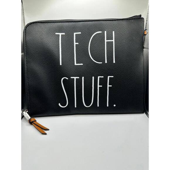 Rae Dunn Handbags - Rae Dunn “Tech Stuff” Tablet/Laptop/Accessories Case, Black, 11” x 9”